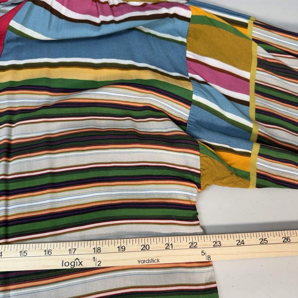 Anthropologie Conditions Apply Womens One Size Duster Kimono Stripe Multi-color - Picture 10 of 10